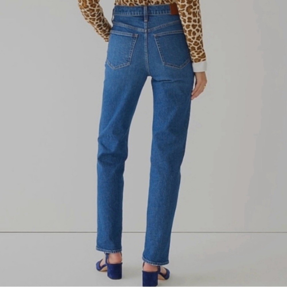 New J. Crew High Rise Classic Straight Leg Jeans Blue Denim Women’s Size 26 - Picture 4 of 15